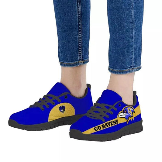 Baltimore Ravens Blue Yellow Slogan NLF Sneaker Shoes For Men Women Fans by Crocs