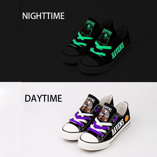 Baltimore Ravens Low Top Canvas Sport Sneakers Shoes For Men Women Fans by Crocs