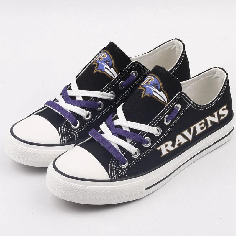 Baltimore Ravens Low Top Canvas Sport Sneakers Shoes For Men Women Fans by Crocs