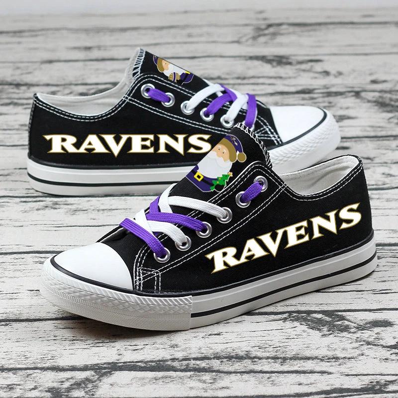 Baltimore Ravens Low Top Canvas Sport Sneakers Shoes For Men Women Fans by Crocs