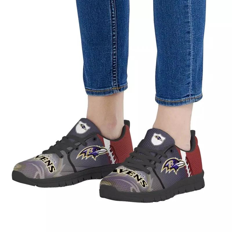 Baltimore Ravens Blue Yellow Slogan NLF Sneaker Shoes For Men Women Fans by Crocs