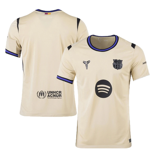 Barcelona 2025-26 Away Jersey – Cream by Soccer Jersey