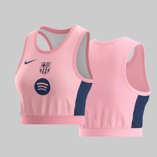 Barcelona 2025-26 Crop Jersey Vibrant Pink Fan Essential Women’s Sportwear – Pink by Soccer Jersey