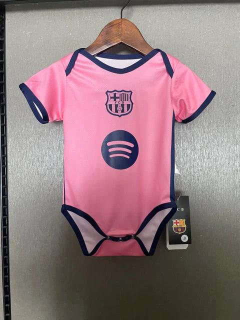 Barcelona 2025-26 Cute Culer Comfort Soccer Baby Bodysuit – Pink by Soccer Jersey