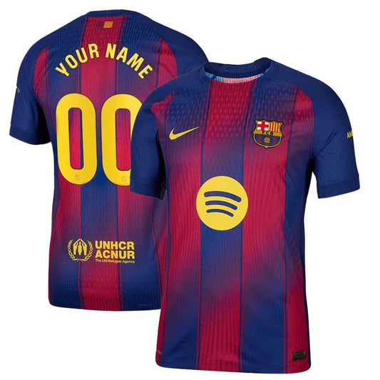 Barcelona 2025-26 Home Customize Jersey – Scarlet by Soccer Jersey
