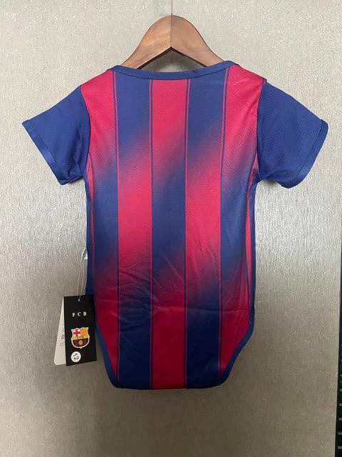 Barcelona 2025-26 Little Culer Comfort Home Soccer Baby Bodysuit – Scarlet by Soccer Jersey