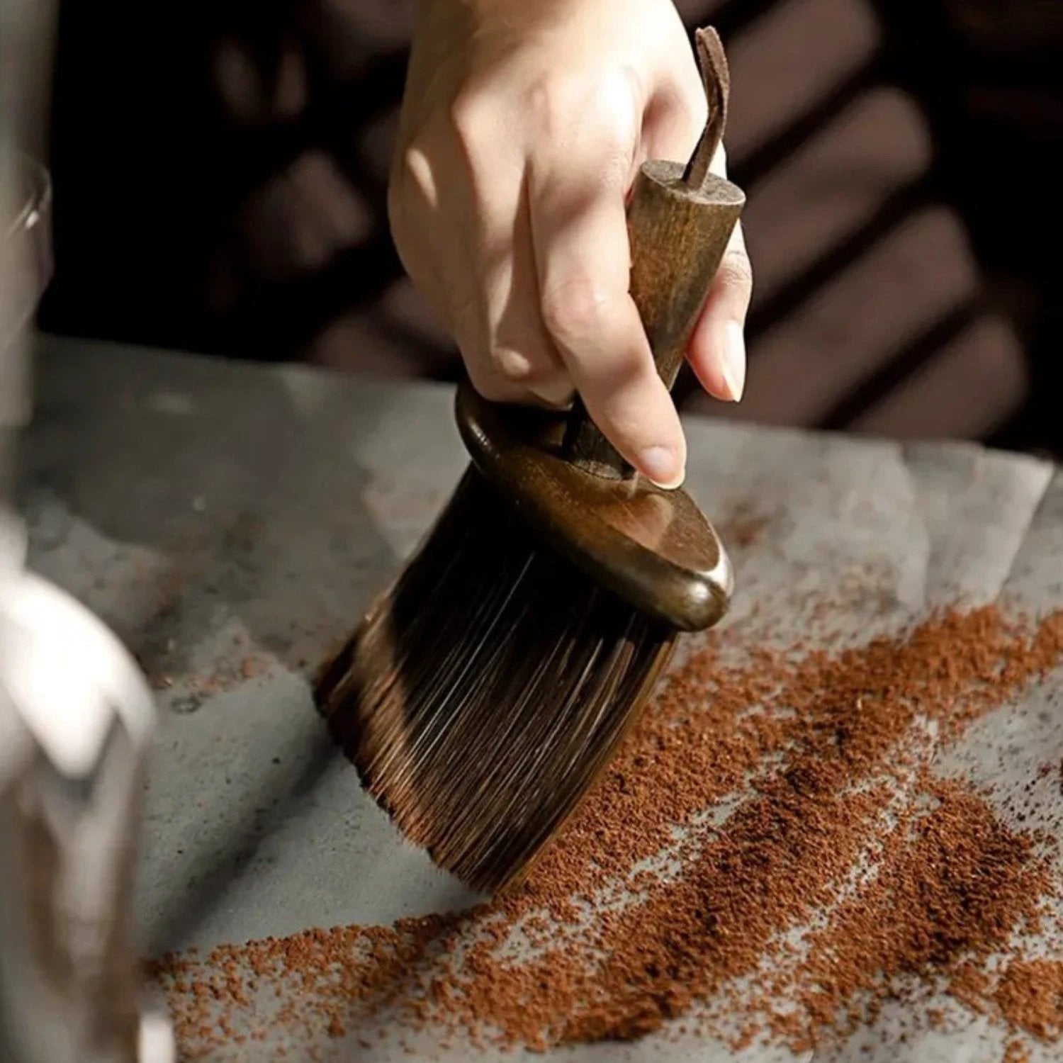 Barista Wooden Cleaning Brush by Casa & Beyond