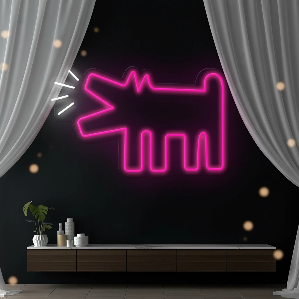 "Barking Dog" Kids Room Neon Sign by Neonchics Signs