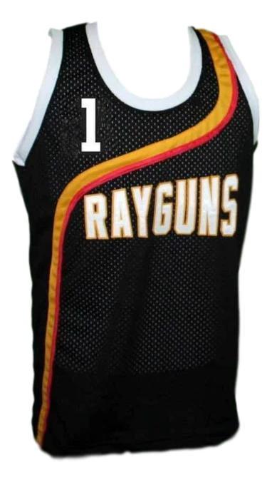 Baron Davis Jersey #1 Roswell Rayguns Basketball Sewn Black Stitched by My store basketball