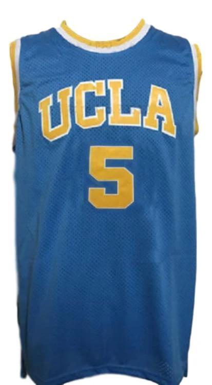 Baron Davis Jersey #5 Custom College Basketball New Sewn Blue Stitched by My store basketball