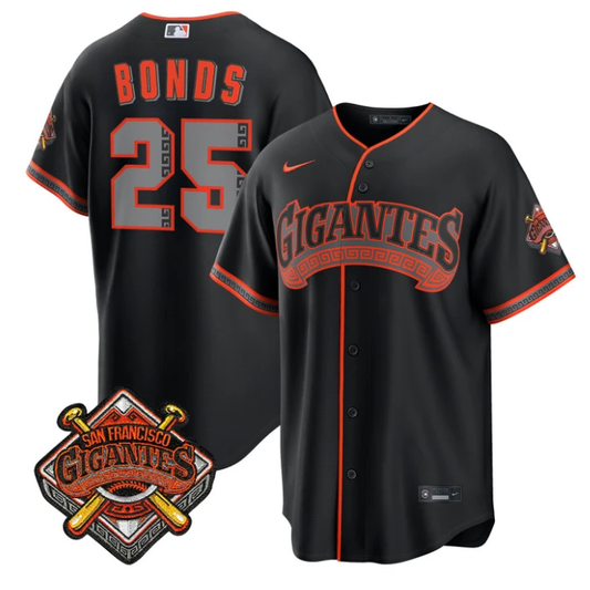 Barry Bonds Jersey #25 San Francisco Giants Los Gigantes Vapor All Stitched by My Store
