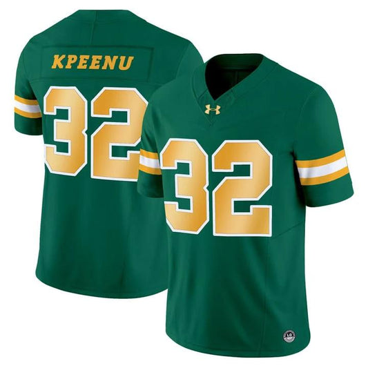 Barry Kpeenu Jersey #32 North Dakota State Bison Limited Stitched Green by My Store NCAA Football Jerseys