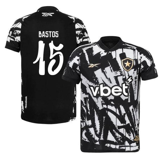 Bastos #15 Botafogo 2025-26 Fourth Jersey – Black by Soccer Jersey