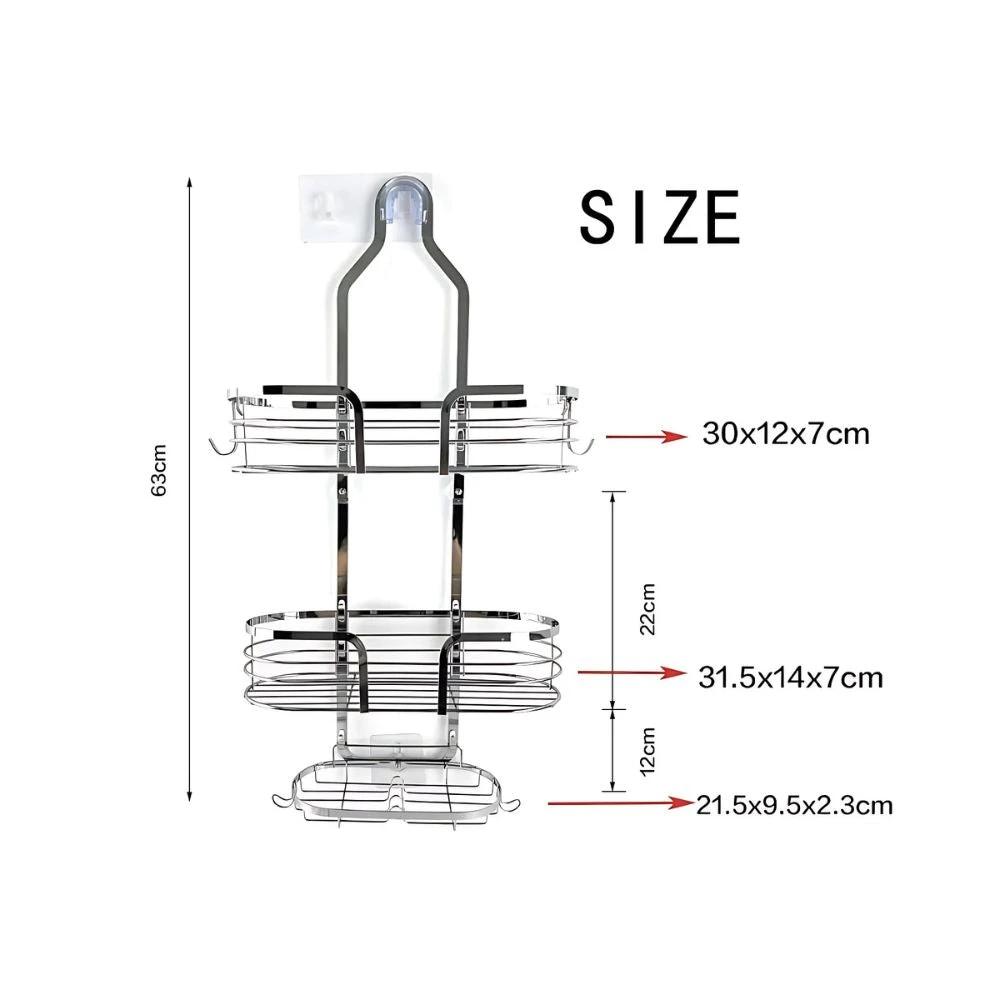 Three Layer Shower Organizer Caddy by Casa & Beyond