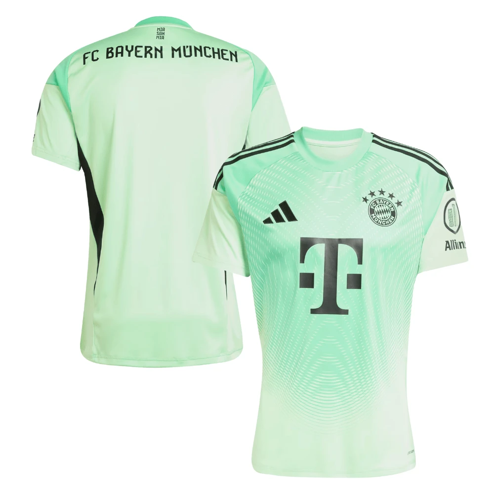 Bayern Munich 2025-26 Goalkeeper Men Jersey – Green by Soccer Jersey