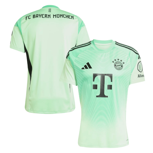 Bayern Munich 2025-26 Goalkeeper Men Jersey – Green by Soccer Jersey