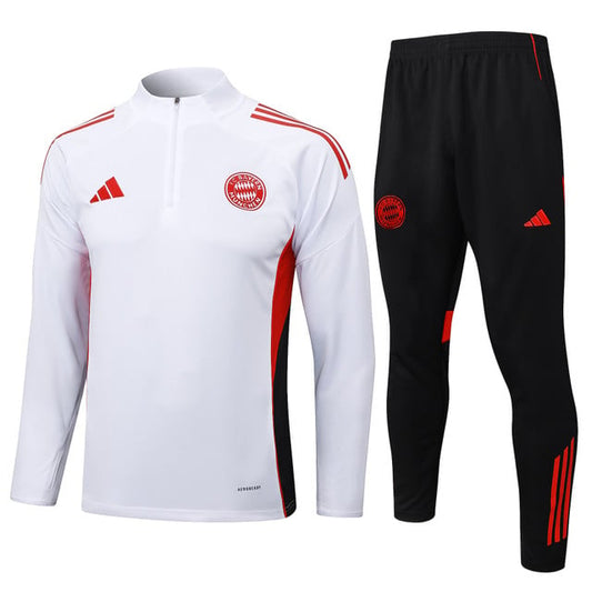 Bayern Munich 2025-26 Soccer Training Set – White Red by Soccer Jersey