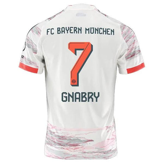 Bayern Munich Away GNABRY 7 Jersey 2025-26 by Soccer Jersey