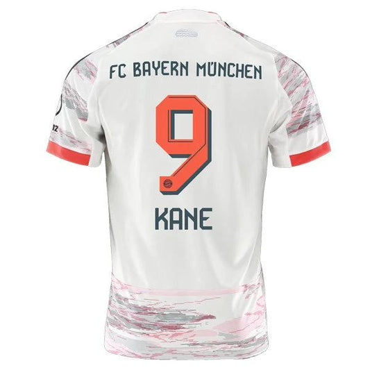 Bayern Munich Away KANE 9 Jersey 2025-26 by Soccer Jersey