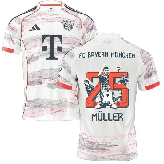 Bayern Munich Away Special MULLER 25 Jersey 2025-26 by Soccer Jersey