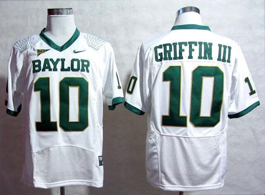 Baylor Bears #10 Robert Giffin III NCAA College Football Jersey White by My Store