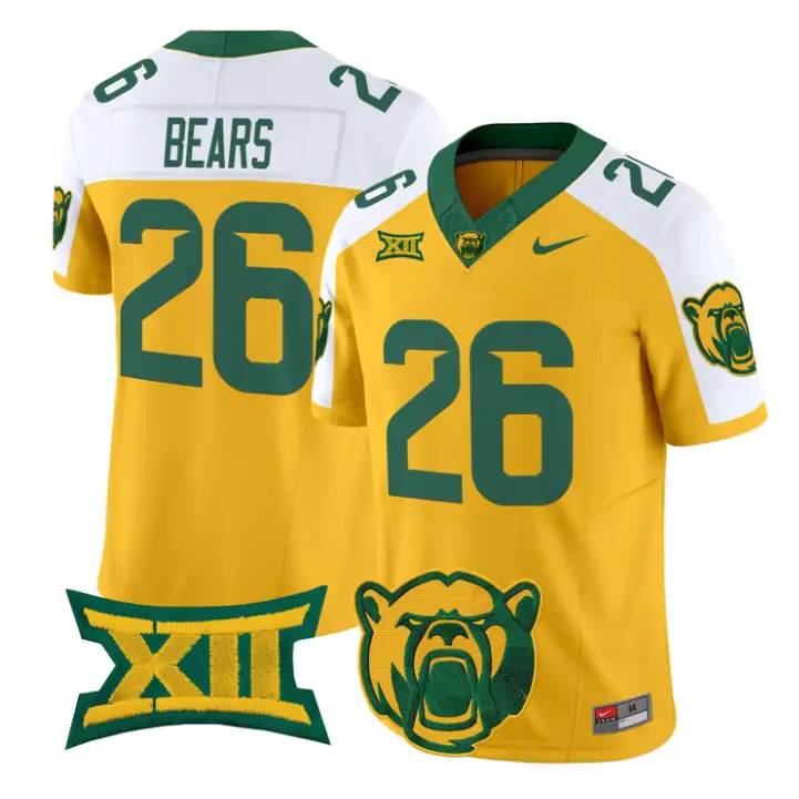 Bears Jersey #26 Baylor Bears 2026 Vapor Limited Stitched by My Store NCAA Football Jerseys