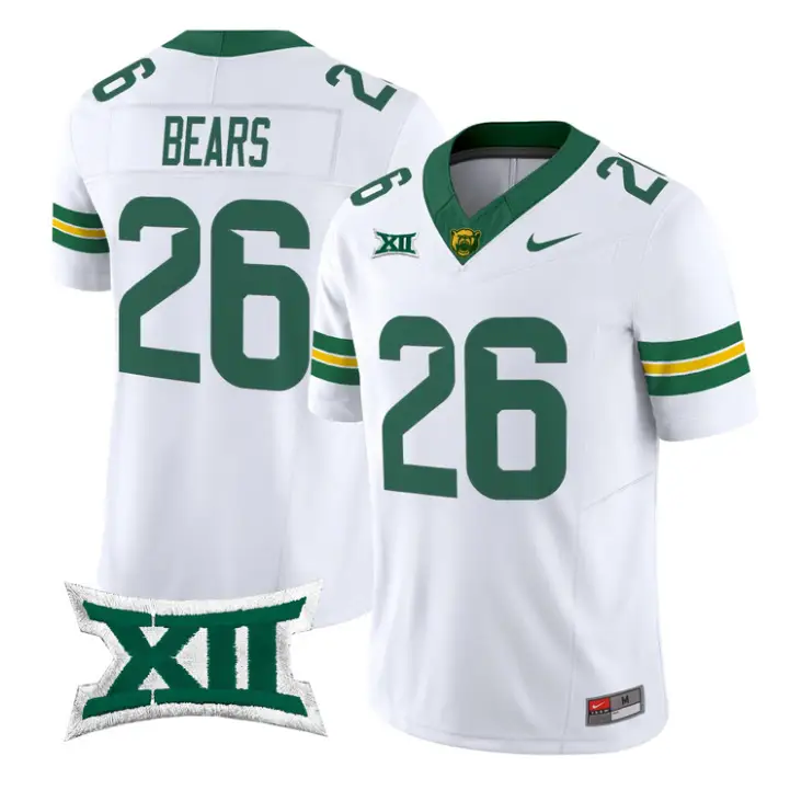 Bears Jersey #26 Baylor Bears 2026 Vapor Limited Stitched by My Store NCAA Football Jerseys