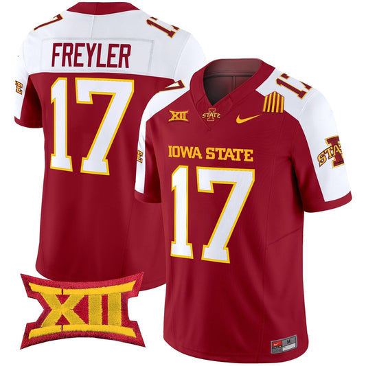 Beau Freyler Jersey #17 Iowa State Cyclones 2025 Stitched Cardinal Alternate by My Store