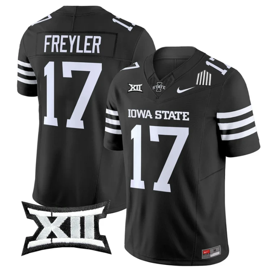 Beau Freyler Jersey #17 Iowa State Cyclones 2025 Limited Stitched Black by My Store NCAA Football Jerseys