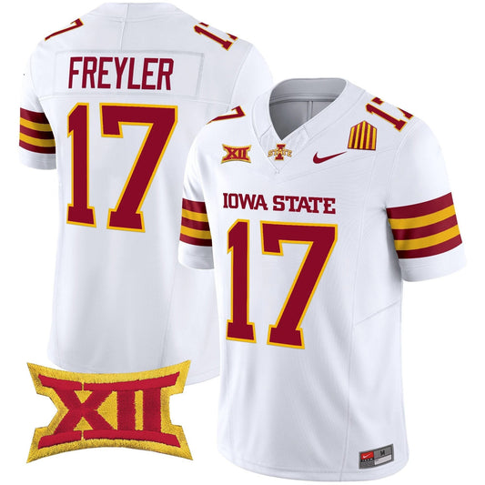Beau Freyler Jersey #17 Iowa State Cyclones 2025 Stitched White by My Store
