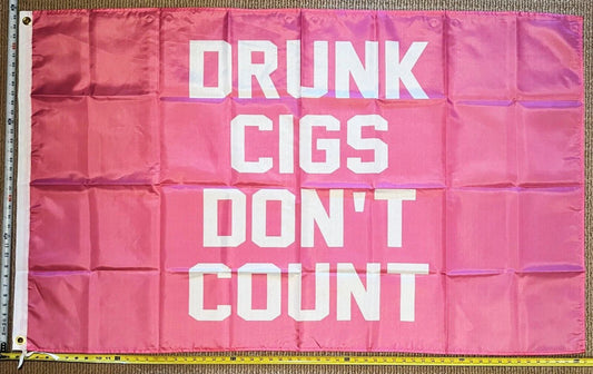 Beer Flag Drunk Cigs Girls Cave College Dorm Banner Sign USA 3x5' by flagsjustdoit