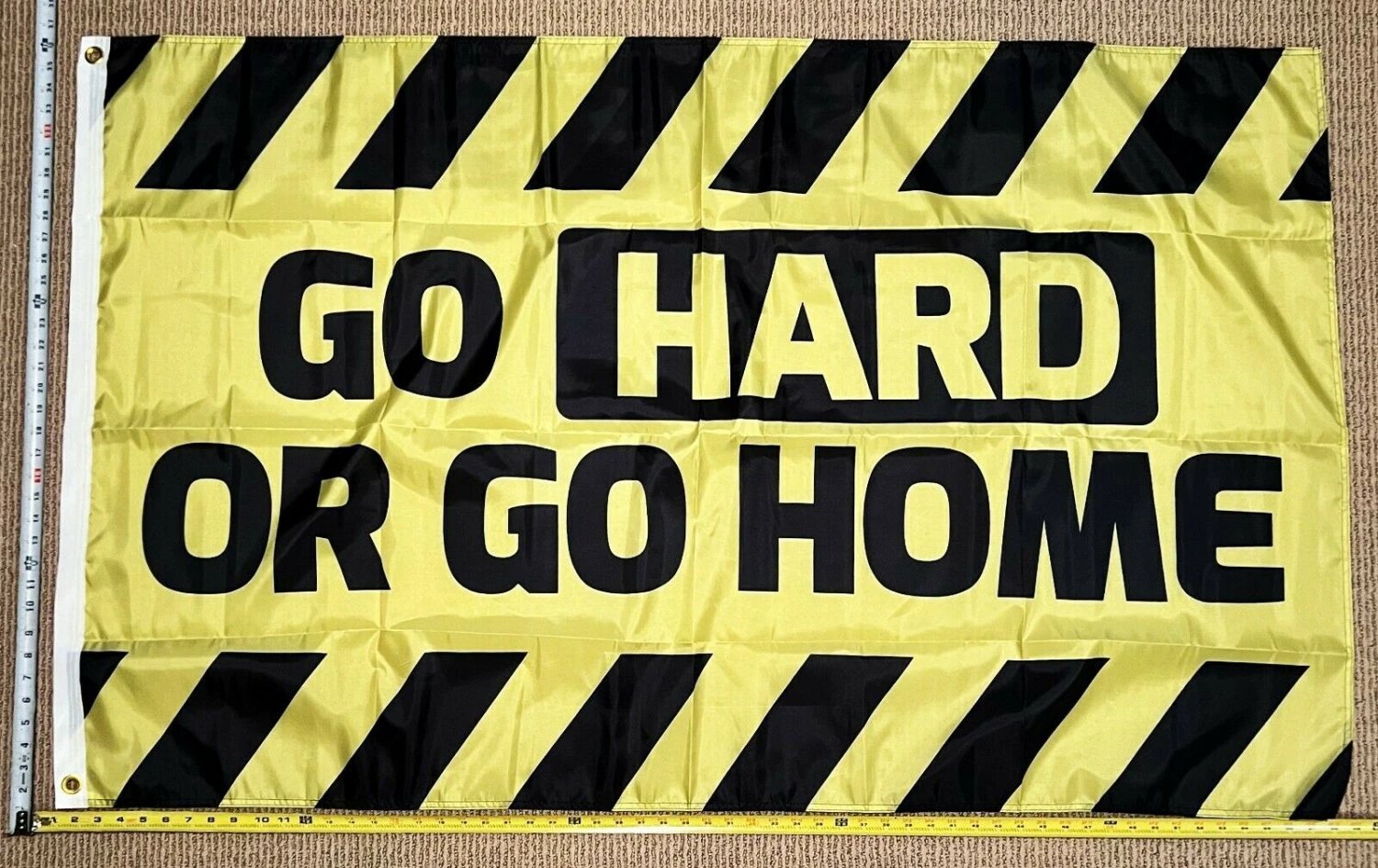 Beer Flag Go Hard Or Go Home Y Cool Party Busch Bud Sign Sign 3x5' by flagsjustdoit