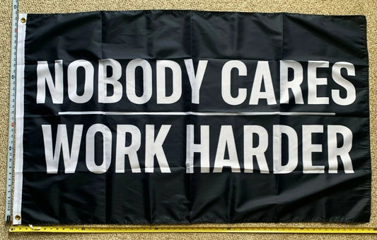 Beer Flag Nobody Cares Work Harder Party Busch Bud Sign Sign 3x5' by flagsjustdoit