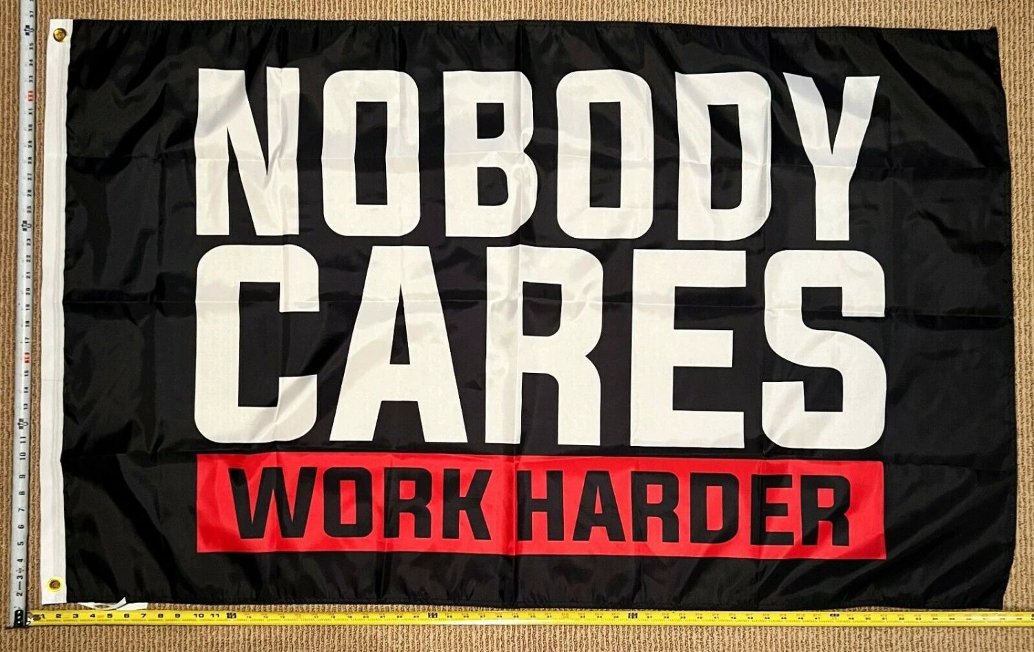 Beer Flag Nobody Cares Work Harder R Party Busch Bud Sign USA 3x5' by flagsjustdoit