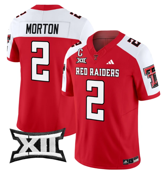 Behren Morton Jersey #2 Texas Tech Red Raiders Vapor Limited Football Red Alternate by My Store