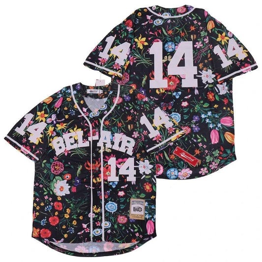 Bel Air Floral Movie Baseball Jersey by My Store