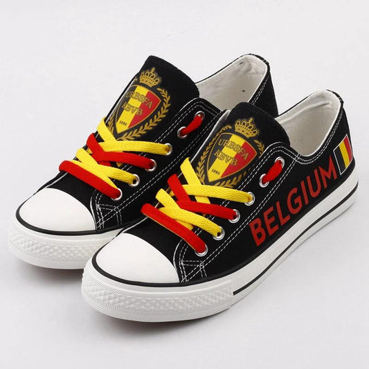 Belgium Low Top Canvas Sport Sneakers Shoes For Men Women Fans by Crocs