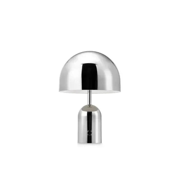 Portable Table Lamp with Chrome Finish - ChromeGlow by BowLift