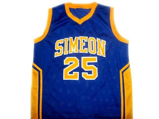 Ben Wilson Jersey #25 Simeon High School Basketball New Blue Stitched by My store basketball