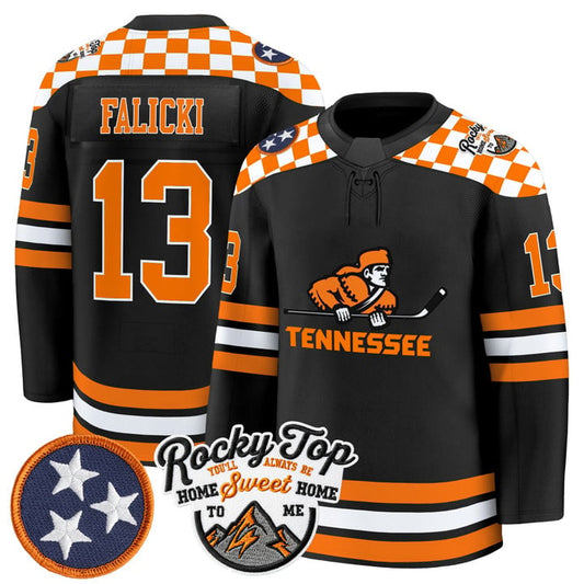 Ben Falicki Jersey #13 Tennessee Volunteers 2025-26 Hockey Premium Stitched by Hockey David