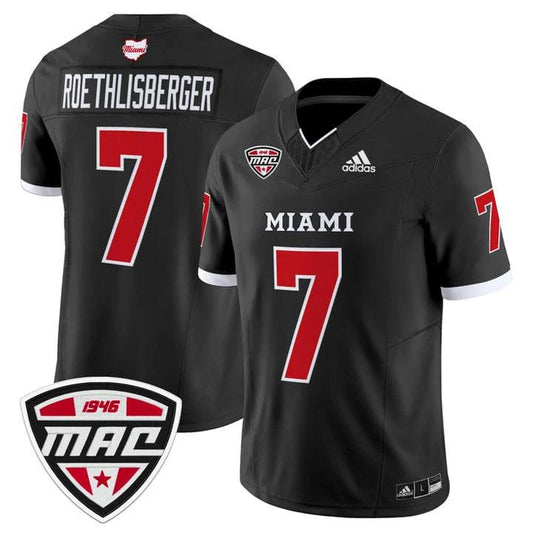 Ben Roethlisberger Jersey #7 Miami OH RedHawks 2025 Limited Stitched by My Store NCAA Football Jerseys