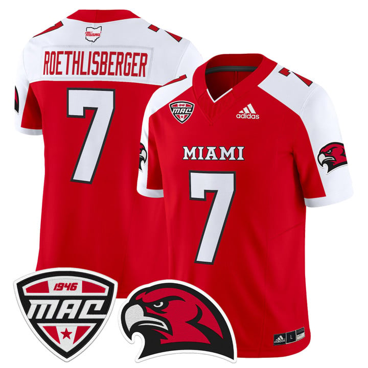 Ben Roethlisberger Jersey #7 Miami OH RedHawks 2025 Limited Stitched by My Store NCAA Football Jerseys