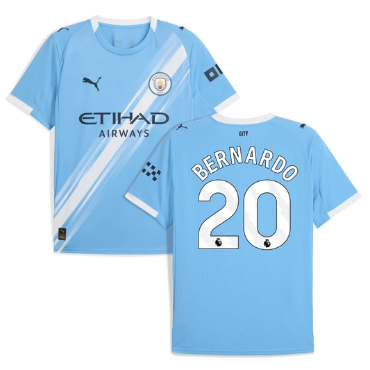 Bernardo Silva 20 Manchester City 2025-26 Home Men Jersey – Sky Blue by Soccer Jersey