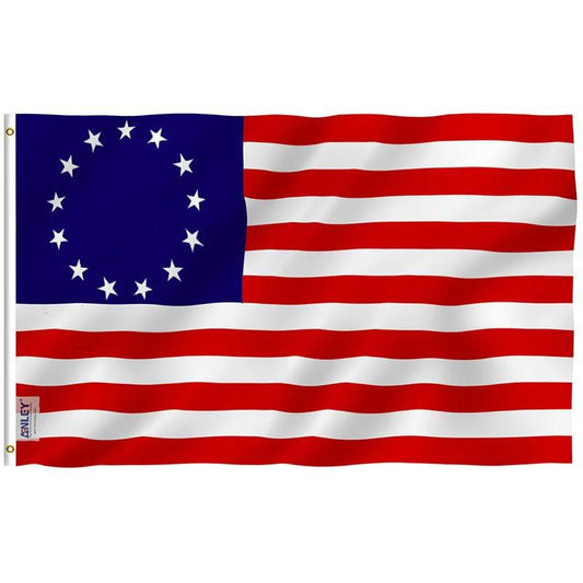 Betsy Ross Flag - United States Flag with Brass Grommets 3X5Ft Banner USA by flagsjustdoit