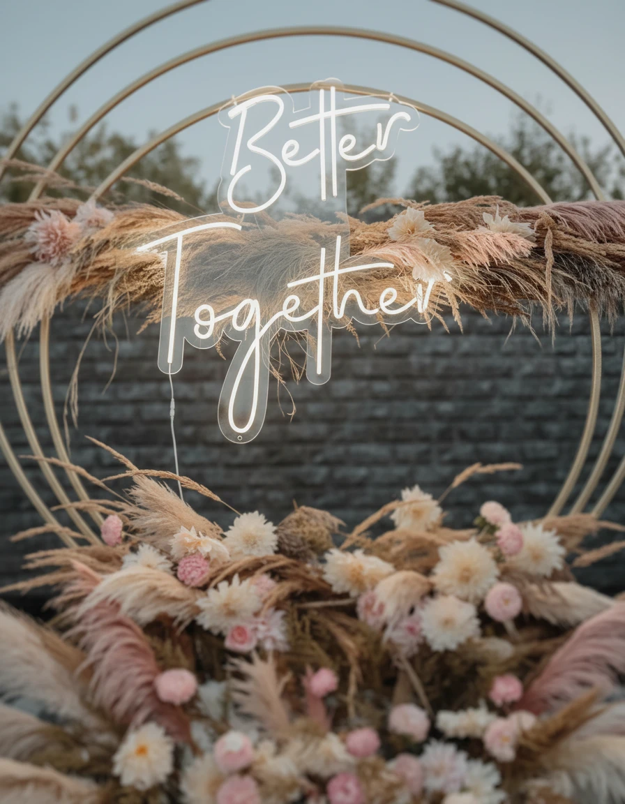 Better Together Neon Sign for Party Decor by Neonchics