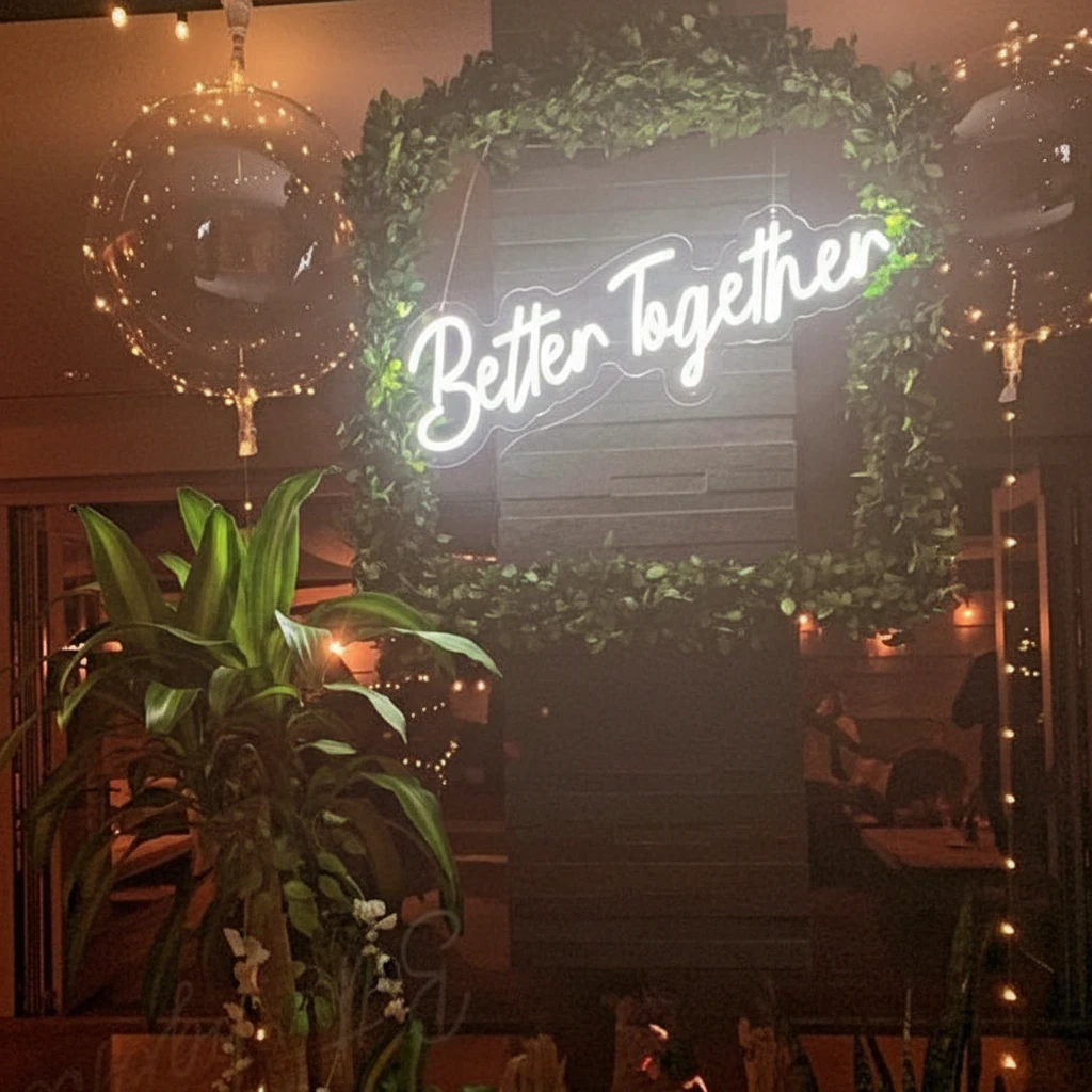 Better Together Neon Sign for Party Decor by Neonchics