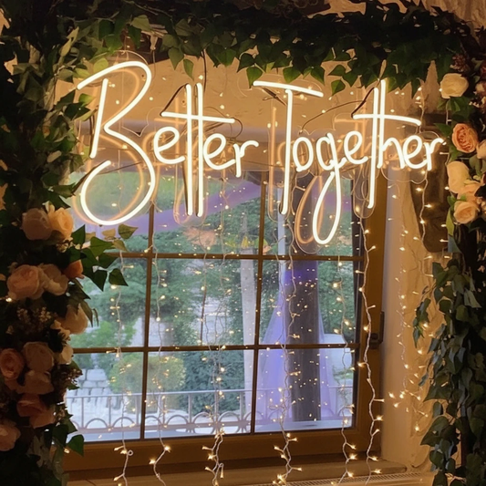 Better Together Neon Sign for Party Decor by Neonchics