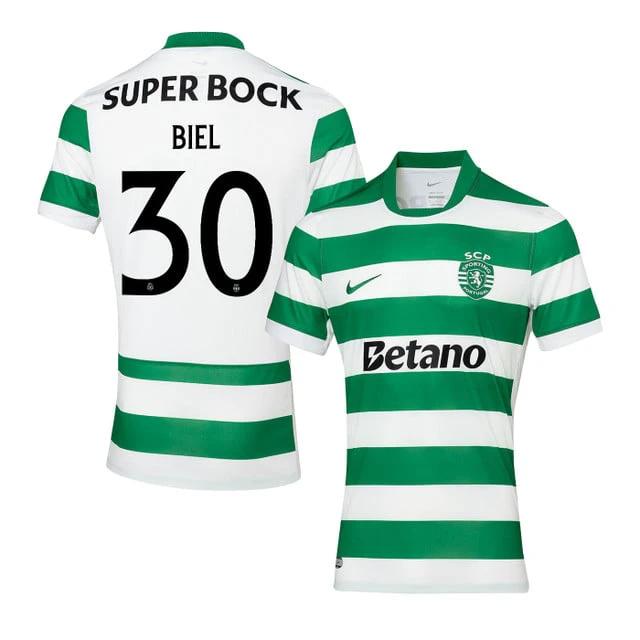 Biel Teixeira 30 Sporting CP 2025-26 Home Match Jersey – Green by Soccer Jersey