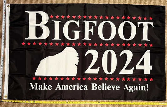 Big Foot Flag Black 2024 Cool Beer Pong Party Funny Busch Sign 3x5' by flagsjustdoit