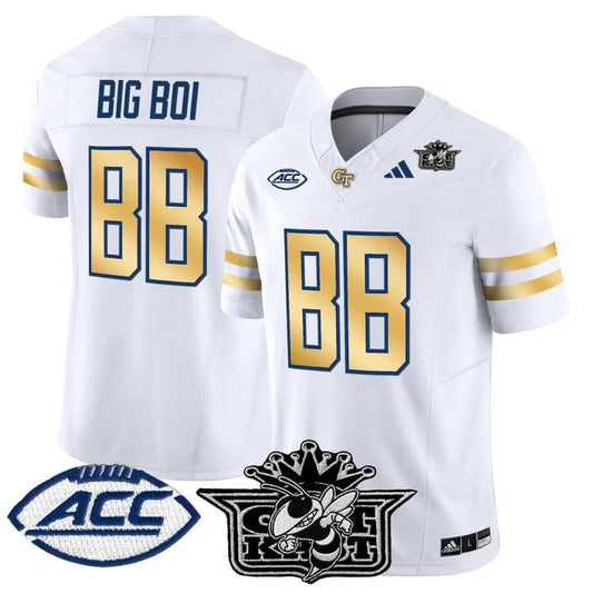 Big Boi Jersey #BB Outkast Georgia Tech Yellow Jackets 2025 Stitched by My Store NCAA Football Jerseys